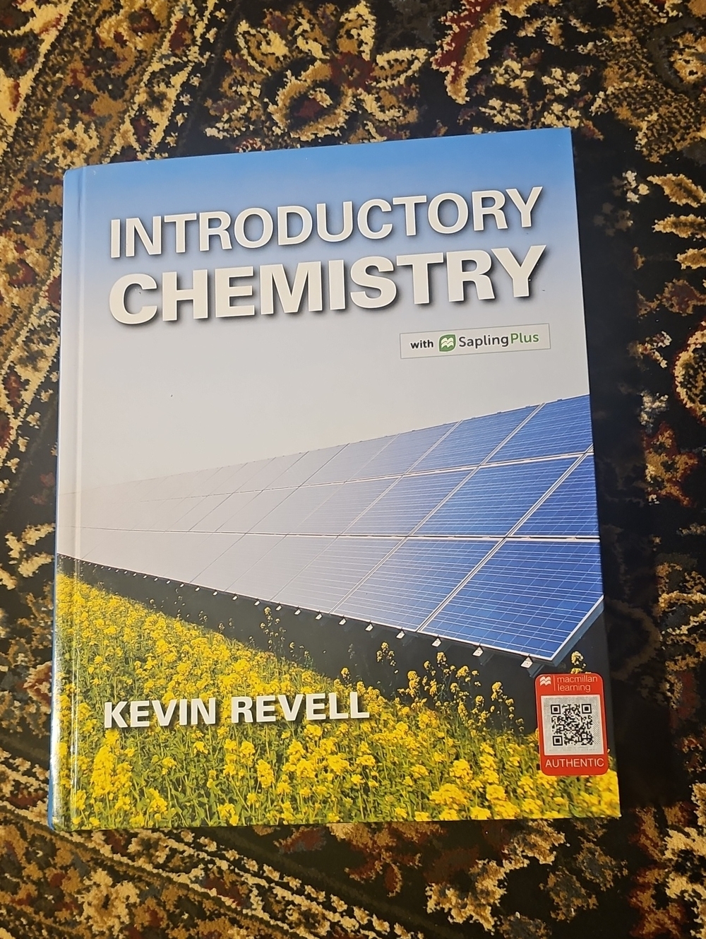 Introductory Chemistry Textbook by Kevin Revell - Blue & Yellow Cover